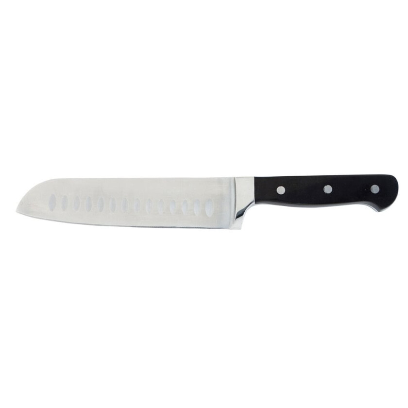 Santoku Knife Quid Professional Inox Chef Black Black Metal (pakke 6x)