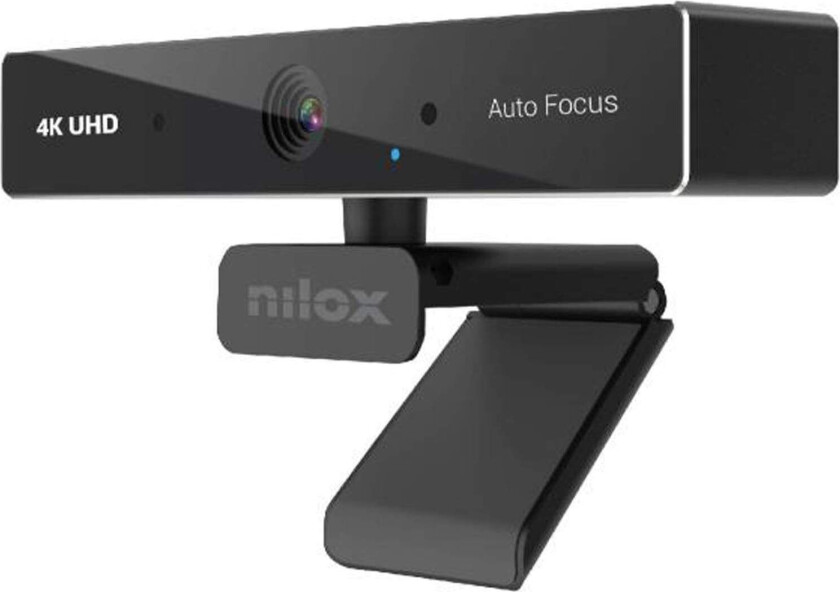 4K-webkamera med autofokus og doble mikrofoner, 30 FPS