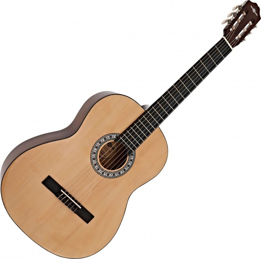 Gear4Music Klassisk Gitar Natural fra Gear4music