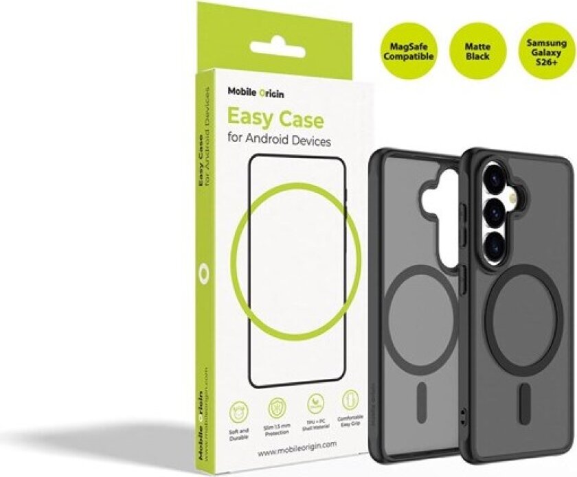 Easy Case MagSafe Matte Black - Samsung Galaxy S26+