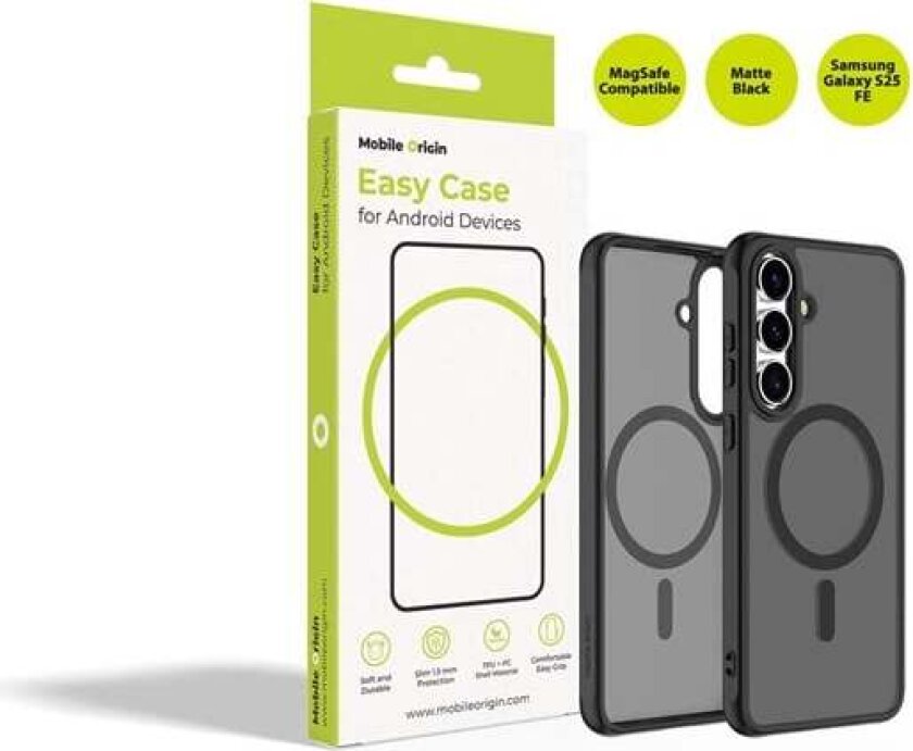 Easy Case MagSafe Matte Black - Samsung Galaxy S25 FE