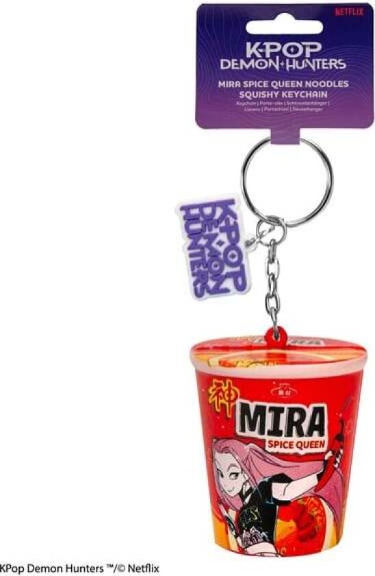 Bilde av K-pop Mira Spice Queen Noodles Squishy Keychain - Nøkkelring