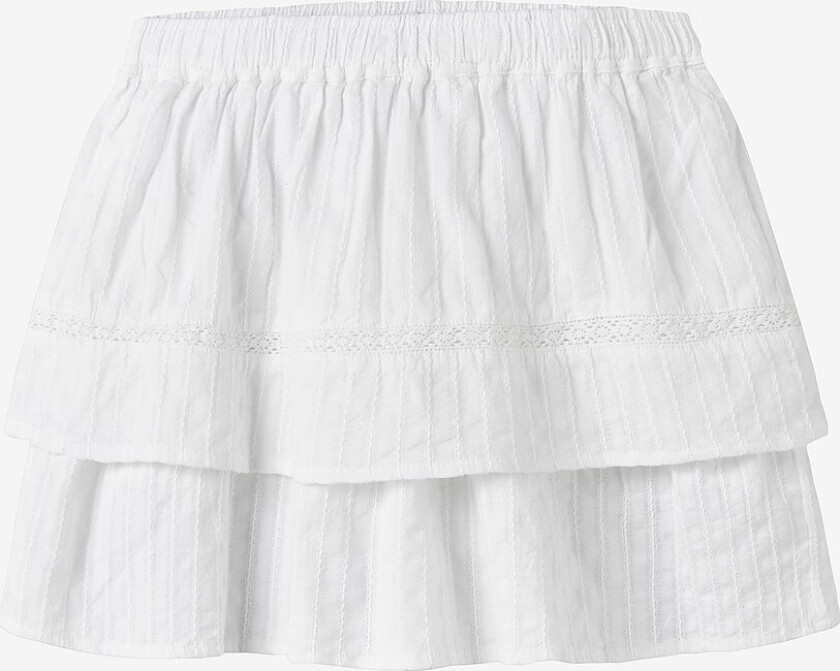 Volangskjørt nkfFatidiasing Skirt - Hvit