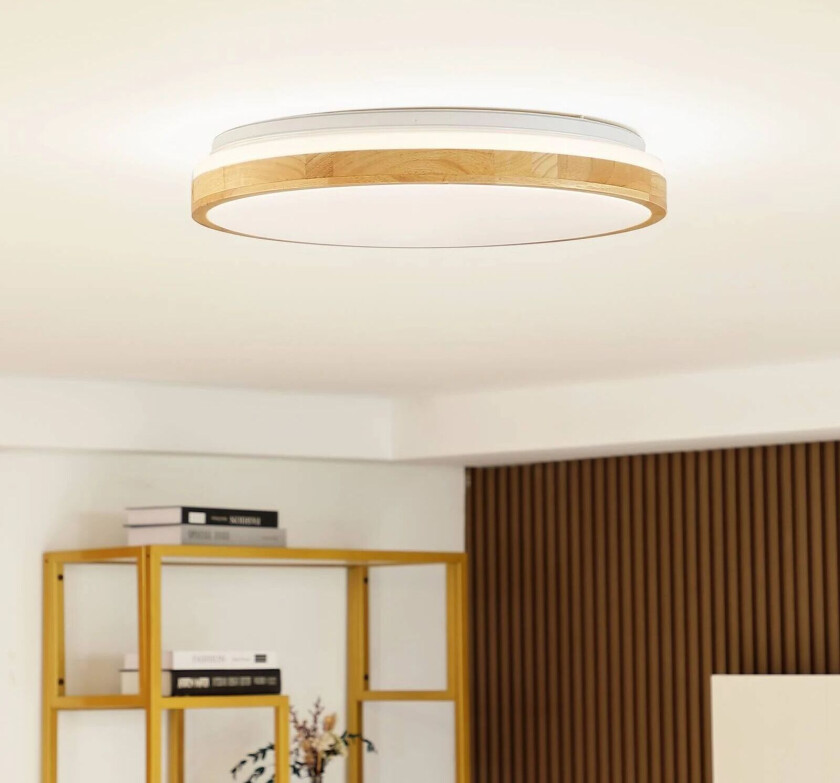 Emiva LED-taklampe, lysstriper oppe