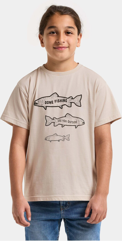 Mynta T-skjorte, Sand beige, 170 - T skjorter & Topper - Bomull