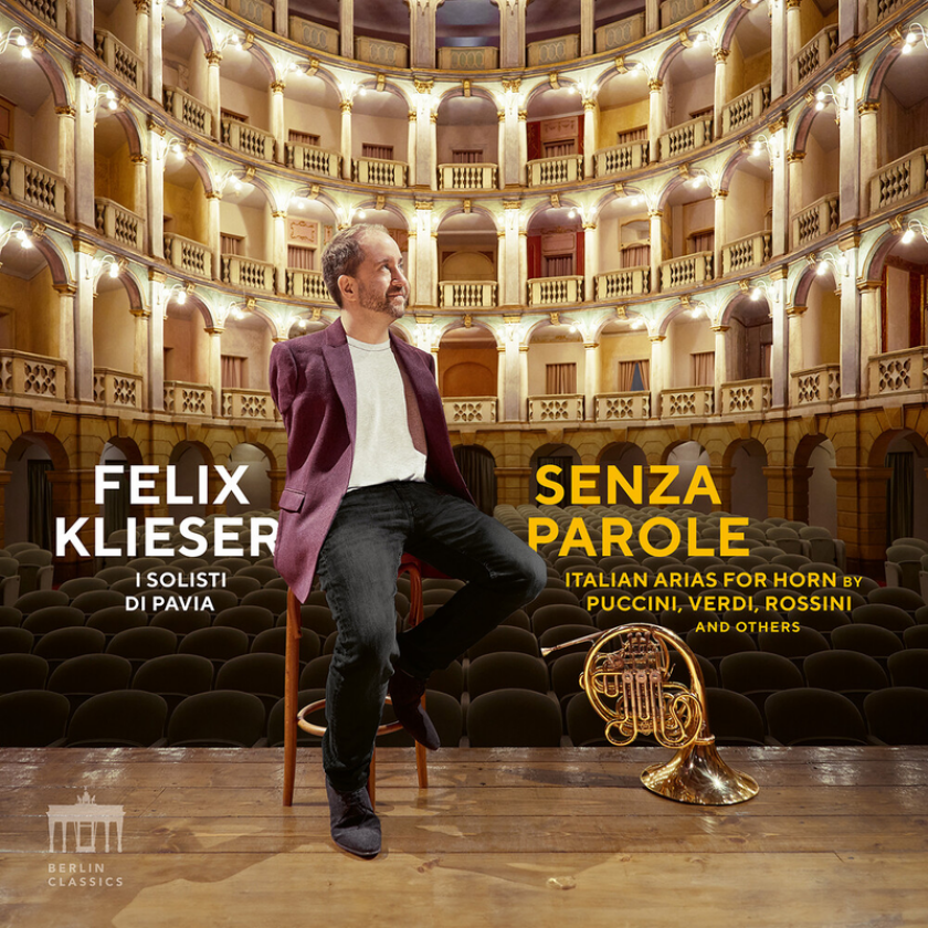 Felix Klieser Senza Parole Italian Arias for Horn CD