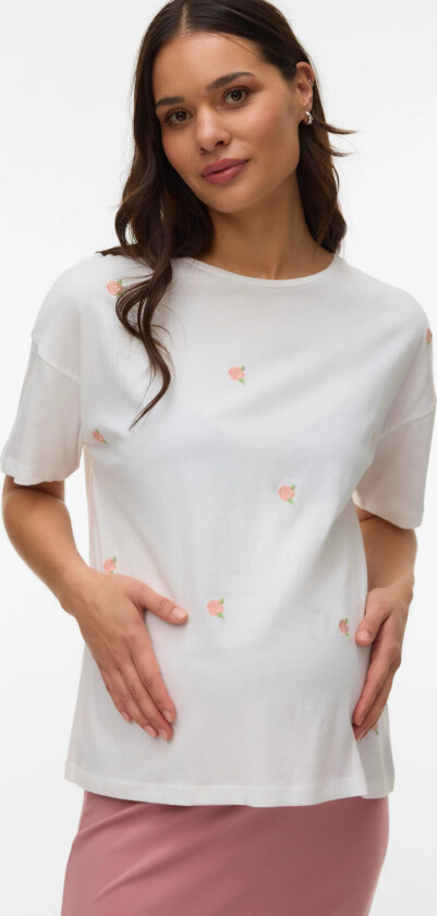 Mlrosetta Ss Jrs Top - Cream - XL