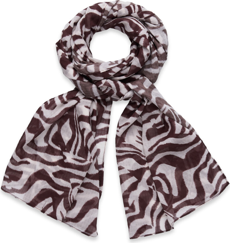 Bilde av Liara Zebra Printed Scarf - Brown - ONE SIZE