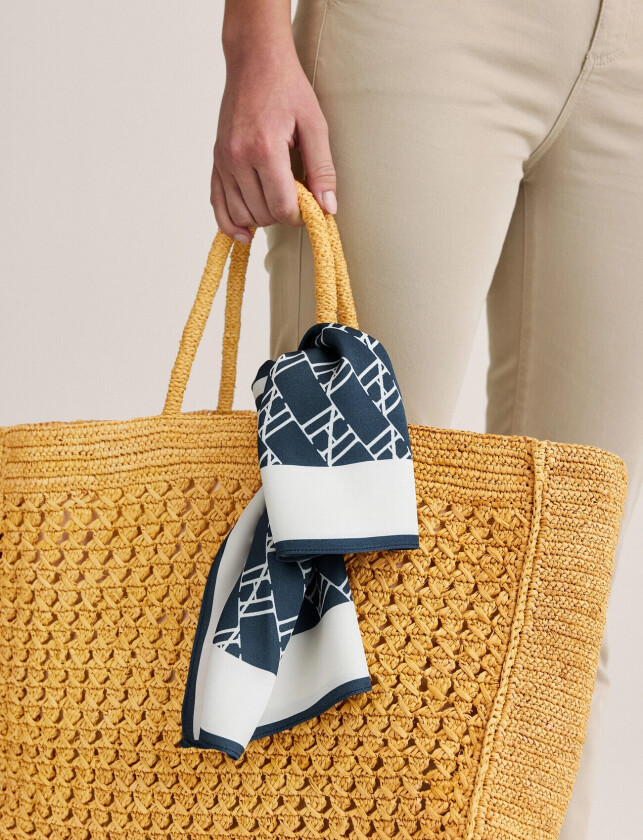 Heritage Silk Scarf - Navy - ONE SIZE