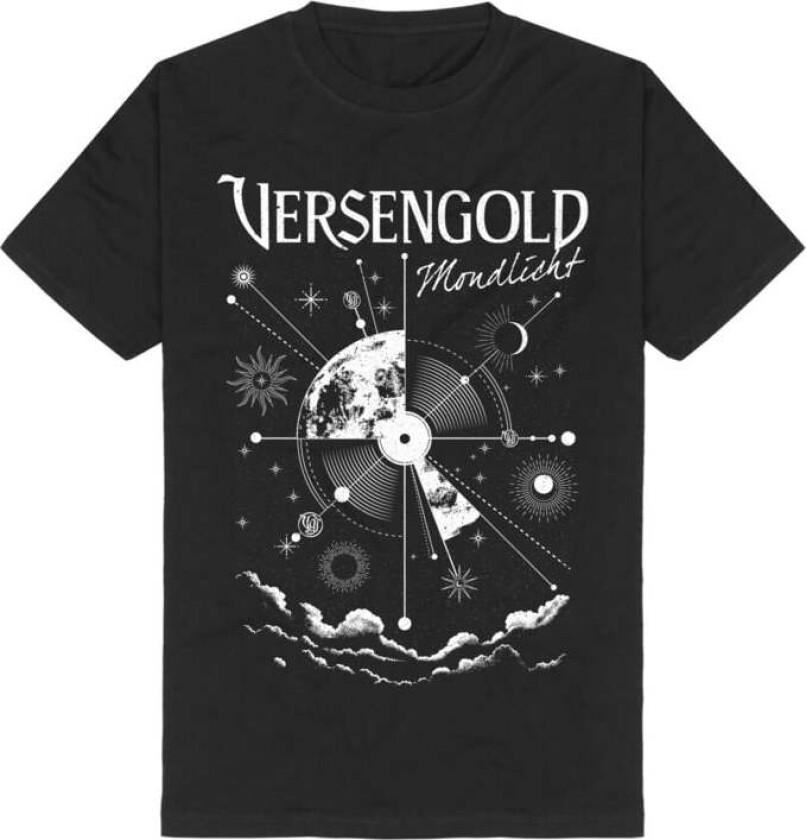 T-skjorte - Mondlicht - S til 3XL - Herrer - svart