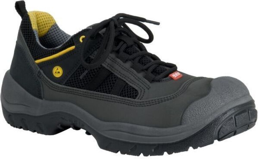 3118 Light Grip Vernesko S3, aluminiumhette, svart/gul Str. 44