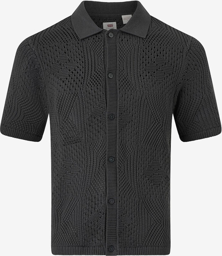 Genser Camp Shirt Dark Phanto - Svart