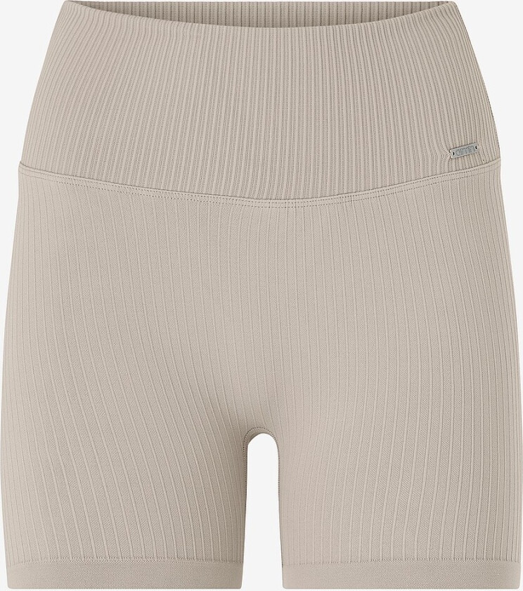 Sykkelshortser Black Ribbed Midi Biker Shorts - Brun