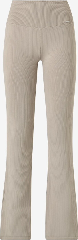 Treningstights Ribbed Seamless Flare Tights - Brun
