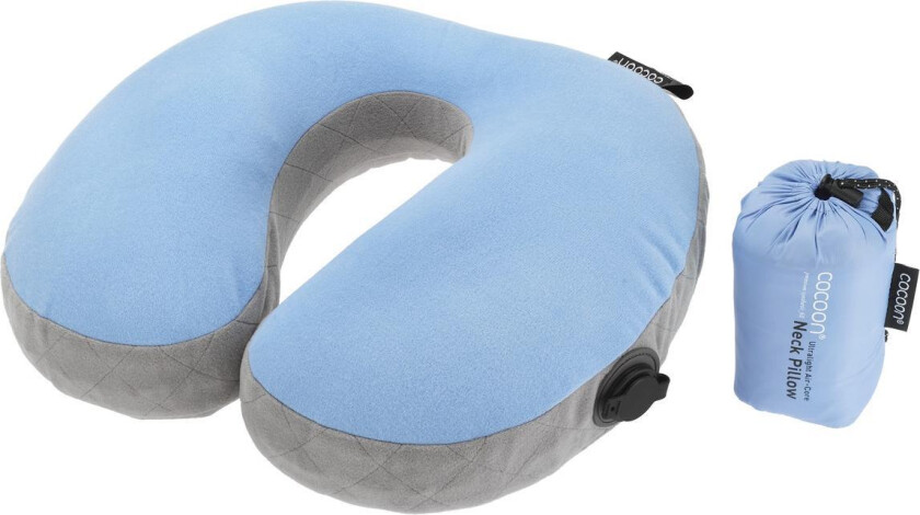 U-Shaped Neck Pillow Light Blue/Grey