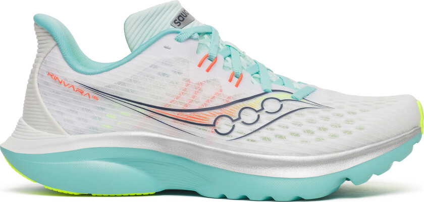 Women's Kinvara 16 White/aqua