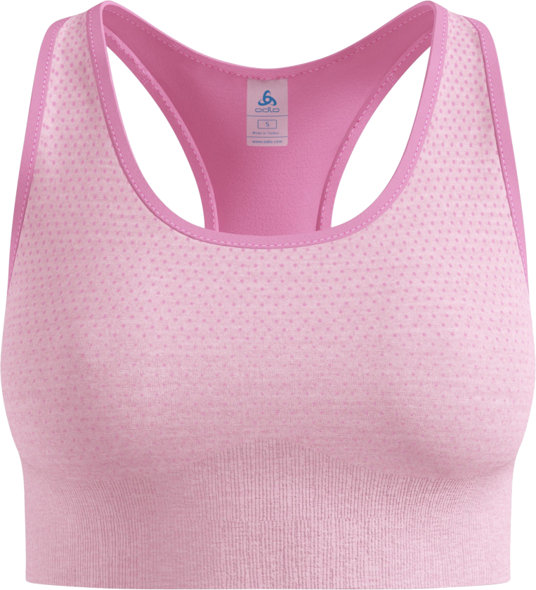 Women's Seamless Medium - Padded Sport Bra Hyper Pink Melange
