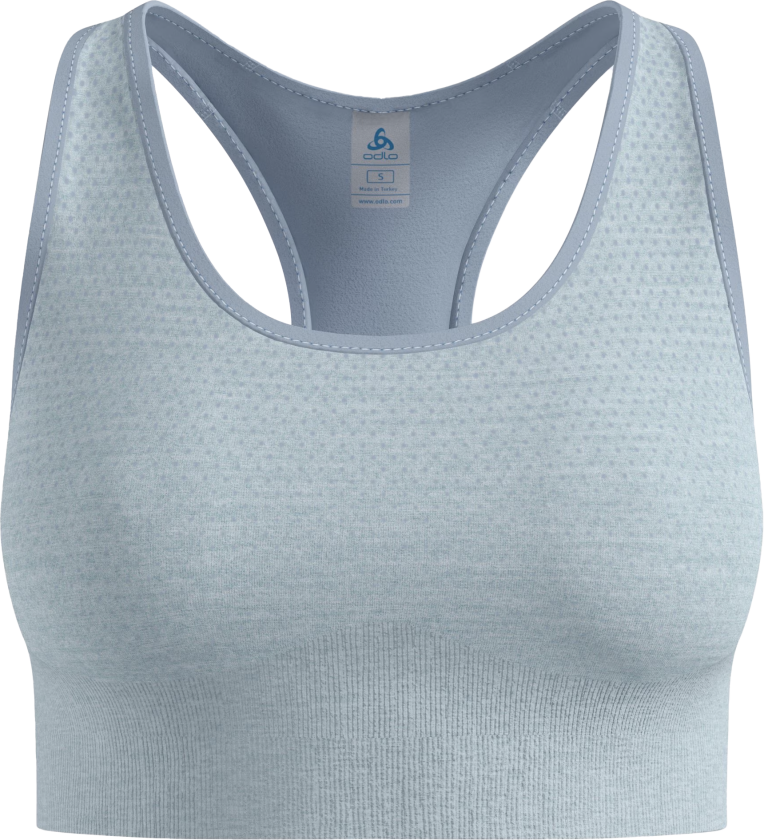 Women's Seamless Medium - Padded Sport Bra Baby Blue