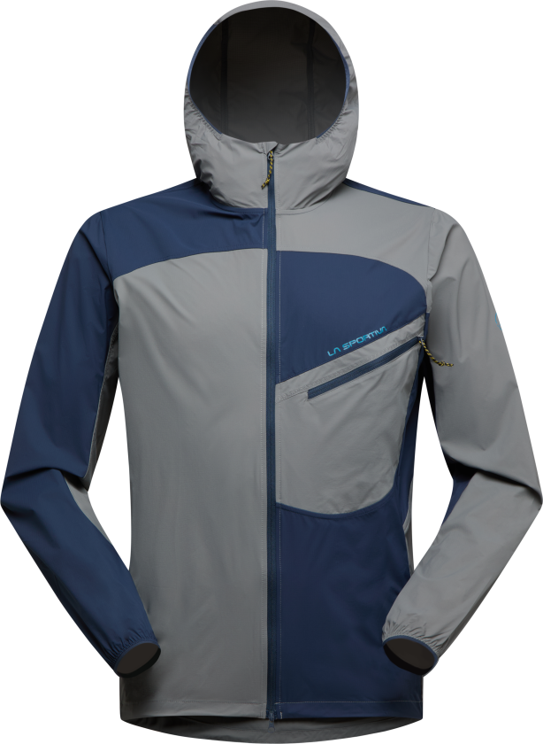 La Sportiva Men's Freeway Wind Jacket Steel/Night Sky