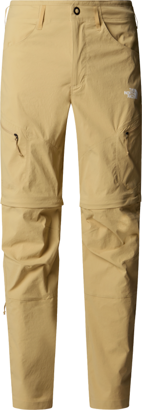 Men's Exploration Convertible Regular Tapered Pants Khaki Stone