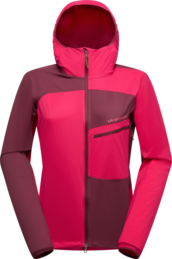 La Sportiva Women's Freeway Wind Jacket Azalea/Redwood
