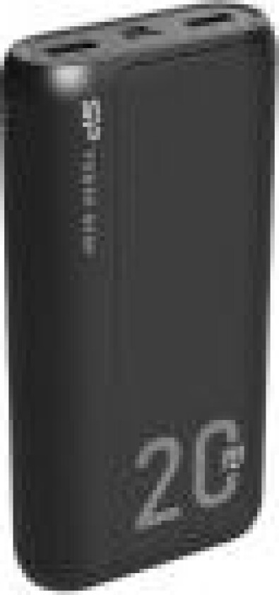 QS15 power bank - Li-pol - 2 x USB 24 pin USB-C - 18 Watt Nødlader - 20000 mAh