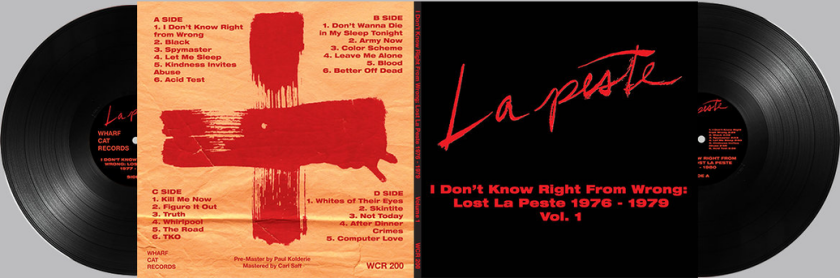La Peste I Don't Know Right From Wrong: Lost La Peste: 1976 1979 Vol. 1 LP/Vinyl