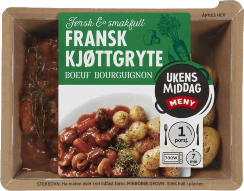 Fransk Kjøttgryte Boeuf Bourguignon 455g