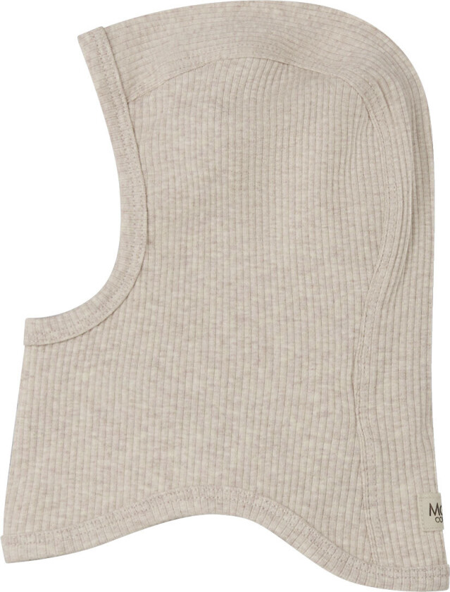 Balaclava - Rib - Bomull/Modal - 1-lag - Light Beige Meg - - 2 år (92) - Balaclava - enkel