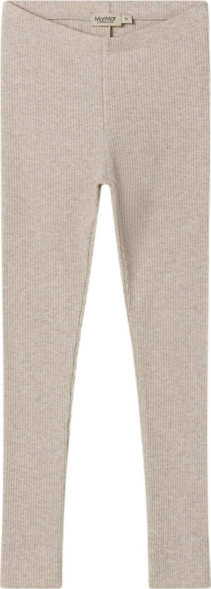 Leggings - Rib - Bomull/Modal - Light Beige Melange - - 68 - Leggings