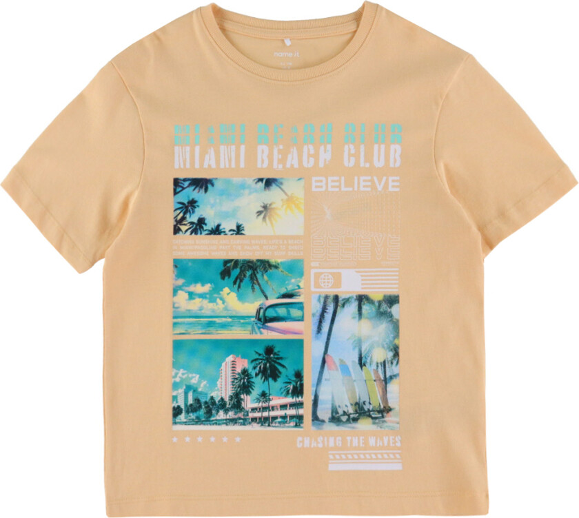 T-skjorte - NkmVoto - Peach Fuzz/Miami - - 11-12 år (146-152) - T-skjorte