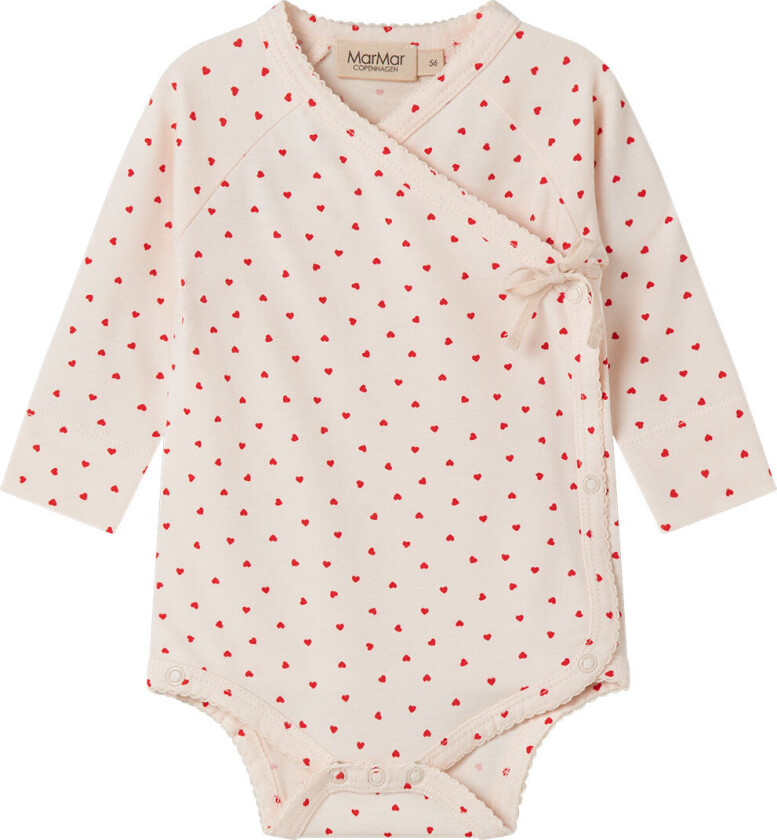 Omslagsbody I/e - Bomull/Modal - Belita - Happy Hearts - - 62 - Langermet Body