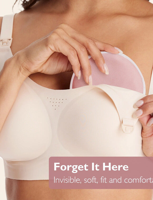 Bilde av Reusable 14 Pack Thick Nursing Pad - Pink - ONE SIZE