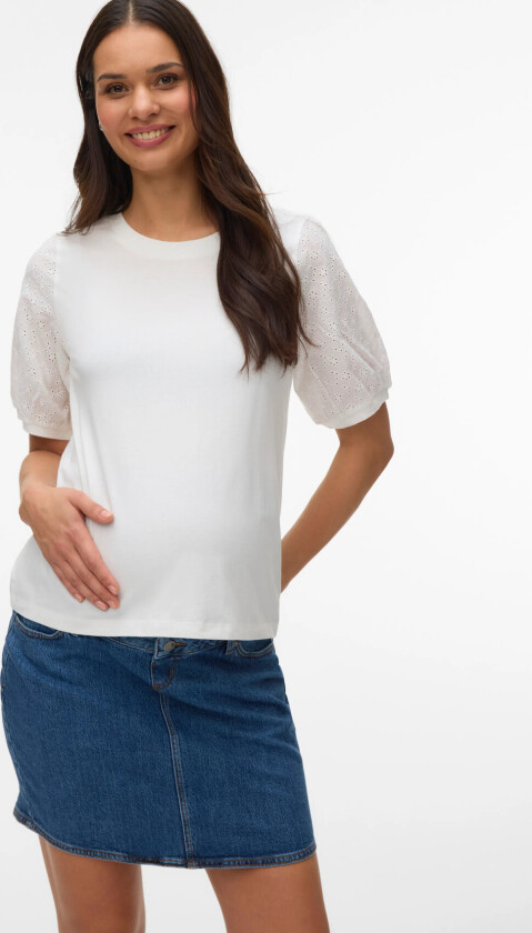 Vmmjanni Ss O-Neck Top Jrs Ga - White - XL