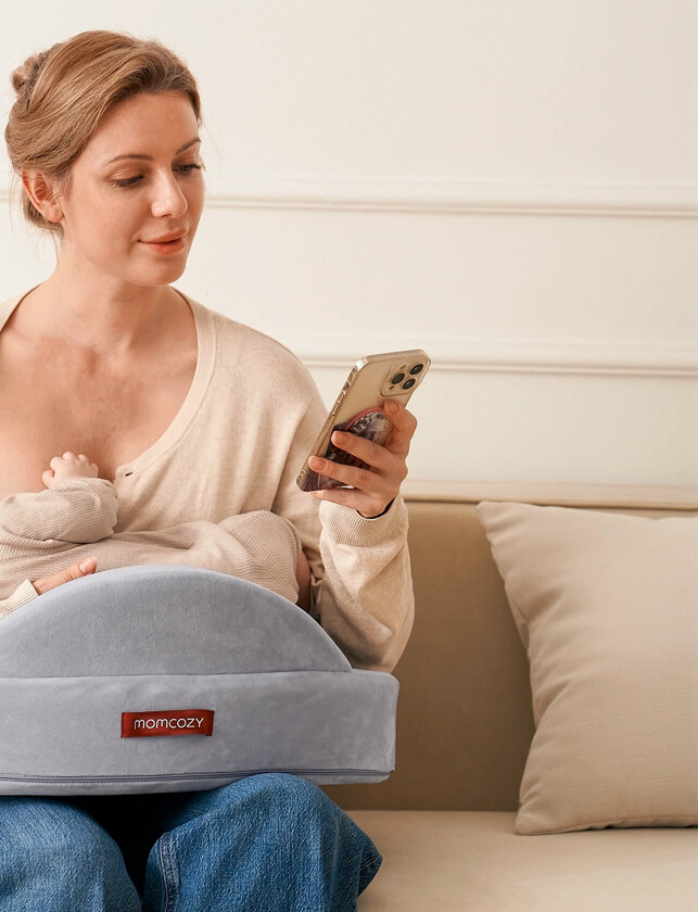 Exclusive Memory Foam Nursing Pillow Grey - Grey - ONE SIZE