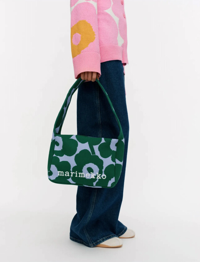 Knitted Shoulderbag Unikko - Green - ONE SIZE