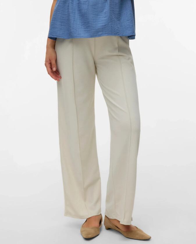 Vmmbecky Hw Wide Pull On Jrs Pant Noos - Cream - XXL