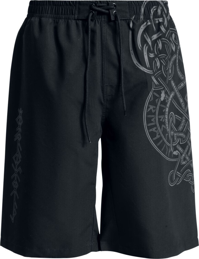 Badeshorts - Celtic Snake - S til XXL - Herrer - svart