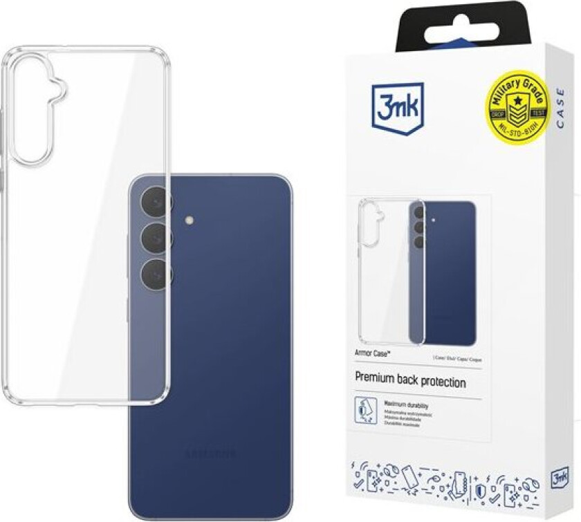 3mk Armor-etui for Samsung Galaxy S25 FE - gjennomsiktig