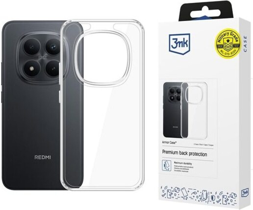 3mk panseretui for Xiaomi Redmi Note 15 Pro 4G - gjennomsiktig