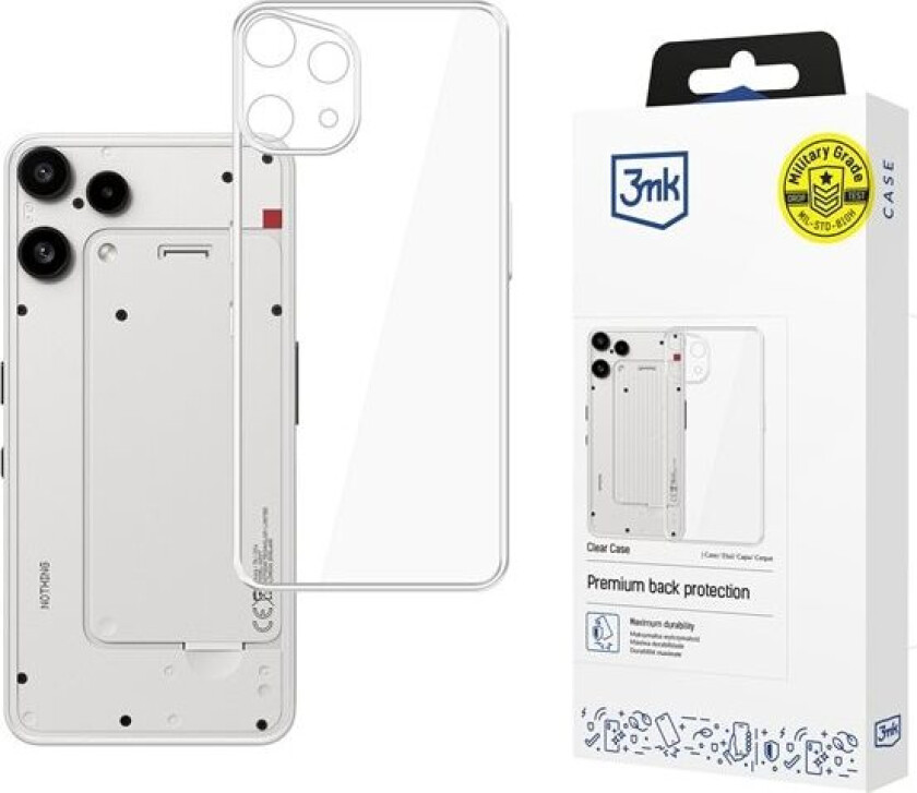 3mk Gjennomsiktig etui for Nothing Phone (3a) Lite - gjennomsiktig