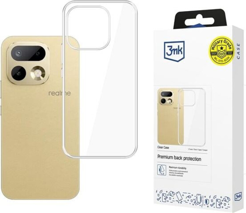 3mk Gjennomsiktig etui for Realme 16 Pro 5G - gjennomsiktig