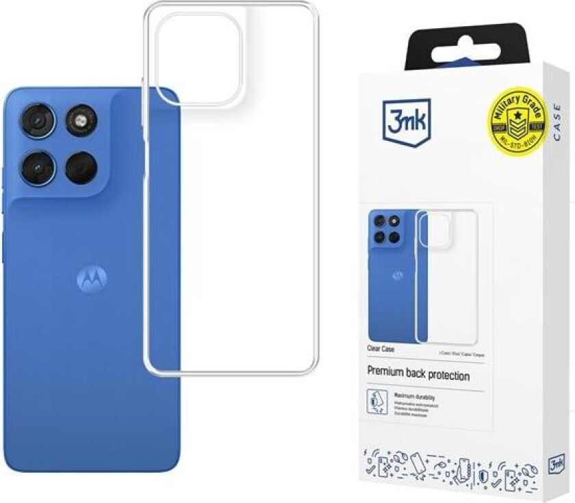 3mk Clear Case for Motorola Moto G57 - gjennomsiktig