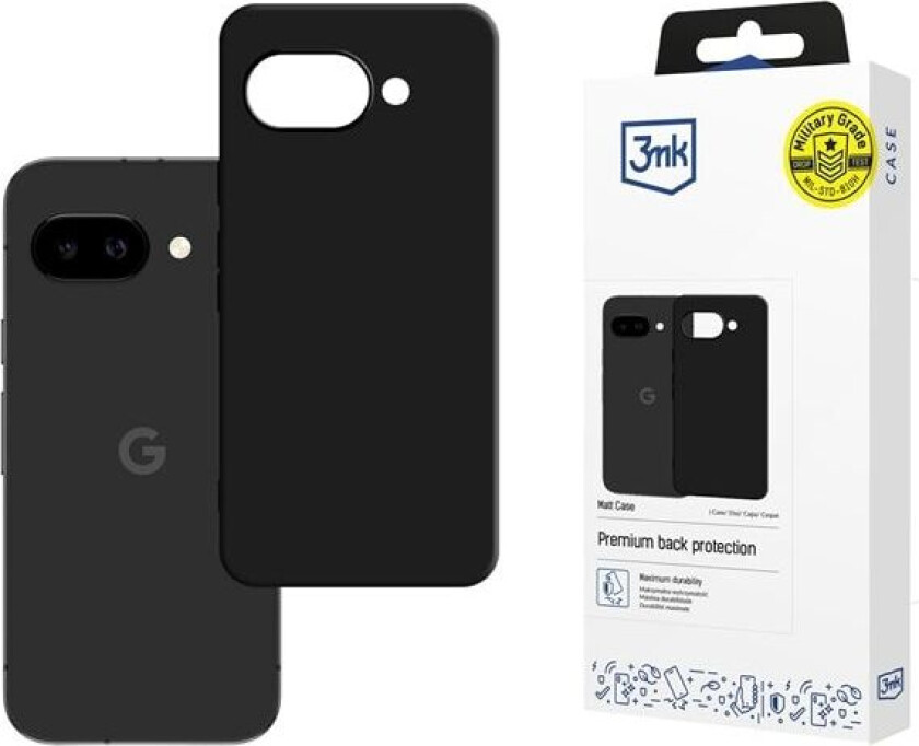 3mk Matt etui for Google Pixel 10A - svart