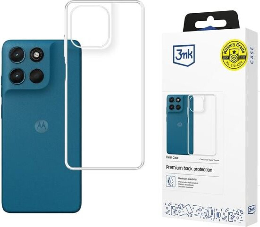3mk Clear Case for Motorola Moto G57 Power - gjennomsiktig