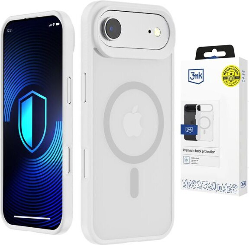 3mk Smoke MagCase for iPhone Air - hvit-gjennomsiktig