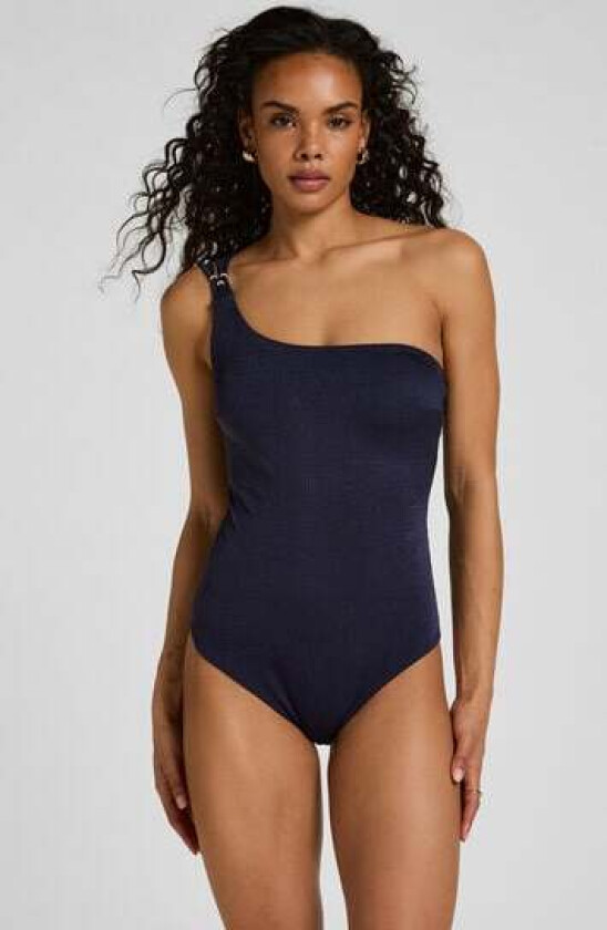 One Shoulder Badedrakt Sorrento Blå