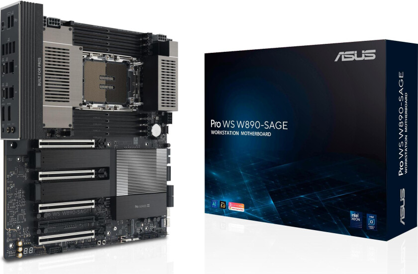 PRO WS W890-SAGE LGA4710-2 EEB workstation motherboard 8xDDR4 4xPCIe 5.0 4xM.2 4xSATA
