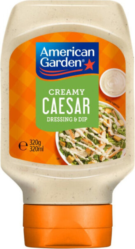 Creamy Caesar Creamy Caesar Dressing er en fyldig dressing med smak av parmesan og hvitløk.
Gir salaten ekte amerikansk restaurantfølelse!
Kommer i praktisk squeeze-flaske.