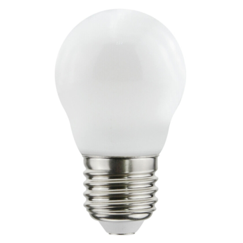 Filament LED dim to warm-Globe E27 lyspære opal, P45 E27, 5W